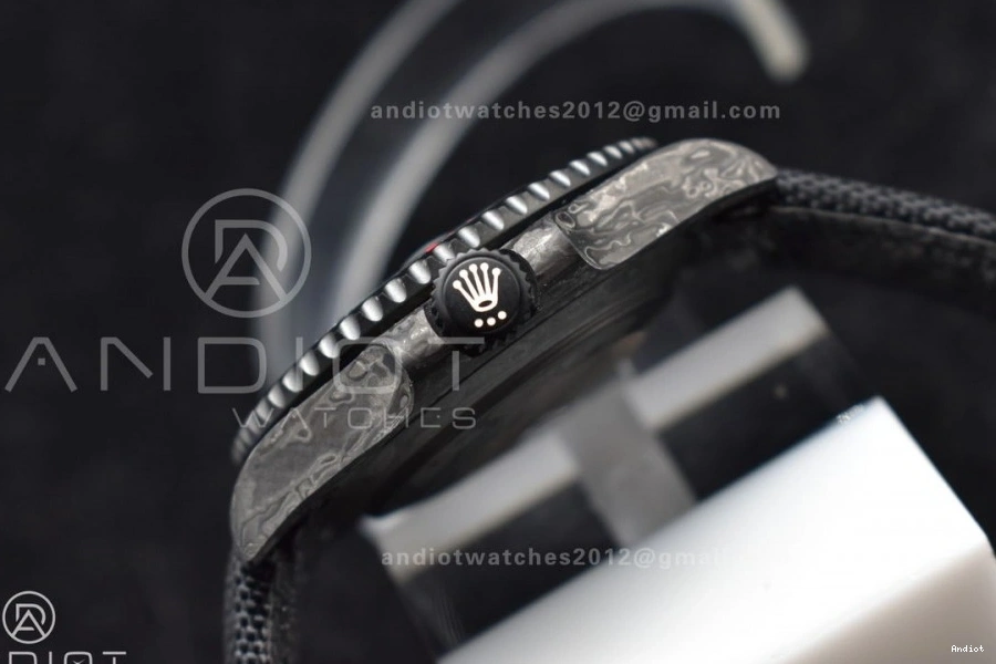VS3135 DIW Edition Strap 1:1 Dial VSF Black Carbon Submariner Best on Nylon Red Black 0413